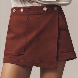 Pilcro Dark Red Skort